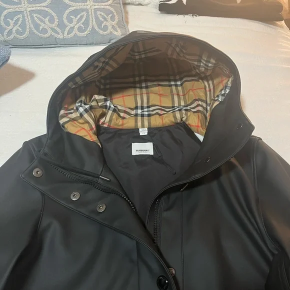 Burberry London Hartlebury Rubberized Coated Rain US 6 - Picture 2 of 11